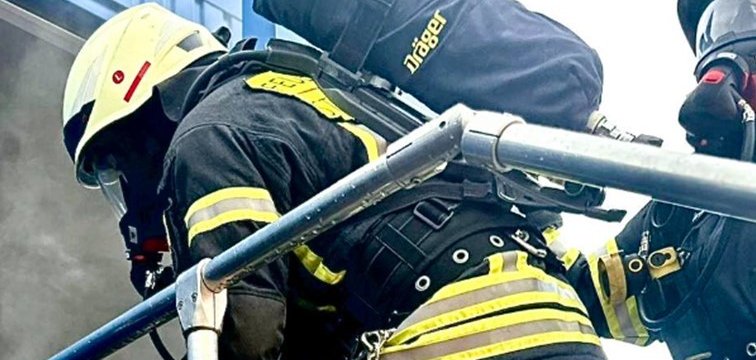 Übung mit Pressluftatmer