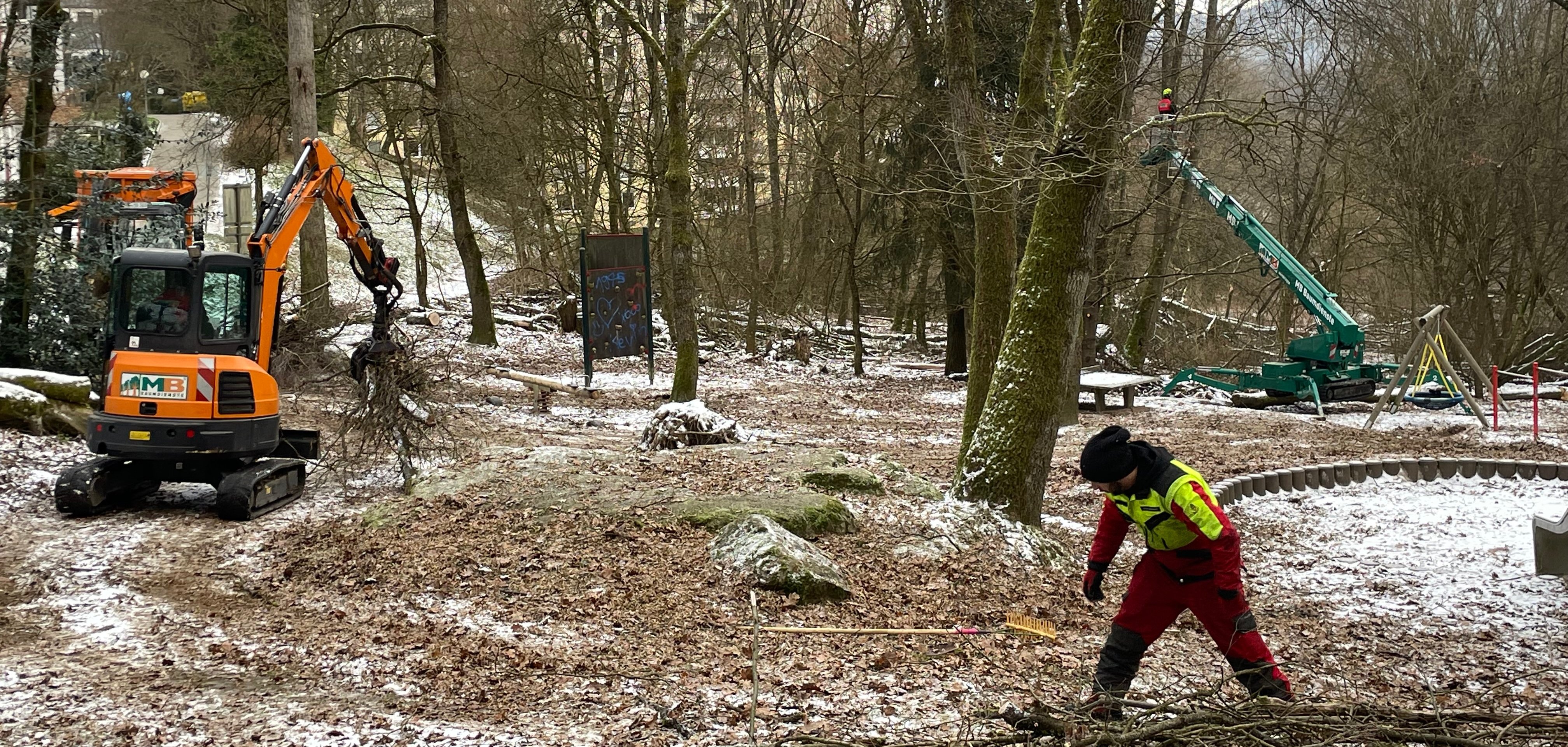 Aufräumarbeiten durch MB Baumdienste