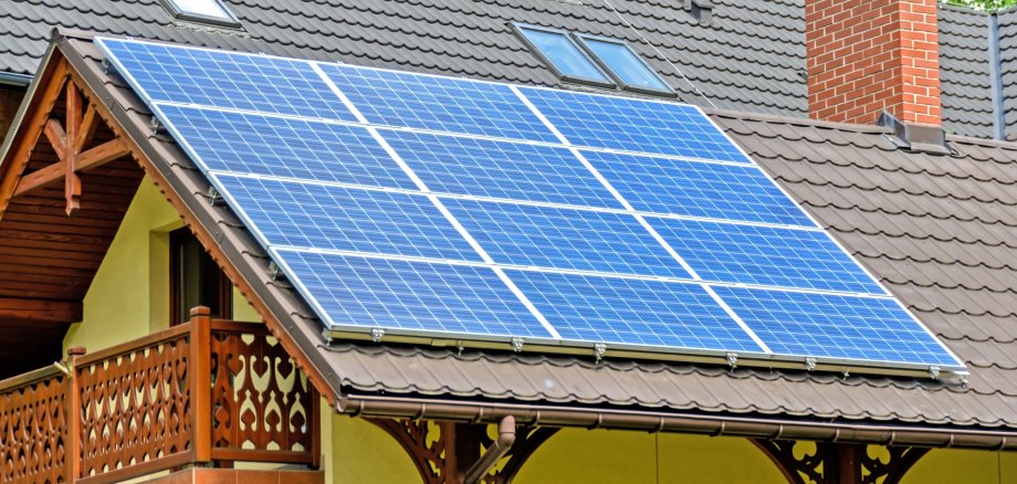 Solar auf Hausdach