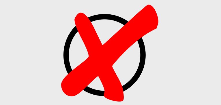 Kreis mit rotem Kreuz