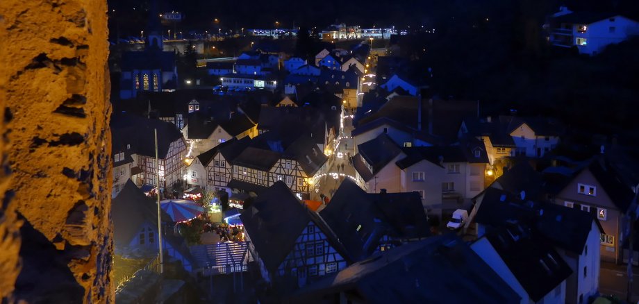 Eppsteiner Altstadt von oben